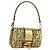 Borsa a spalla mini secchiello in pelle FENDI FENDACE oro Auth ARZ750SM D'oro