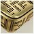 Borsa a spalla mini secchiello in pelle FENDI FENDACE oro Auth ARZ750SM D'oro - vista 17