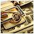 Borsa a spalla mini secchiello in pelle FENDI FENDACE oro Auth ARZ750SM D'oro - vista 19