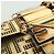 Borsa a spalla mini secchiello in pelle FENDI FENDACE oro Auth ARZ750SM D'oro - vista 20