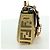 Borsa a spalla mini secchiello in pelle FENDI FENDACE oro Auth ARZ750SM D'oro - vista 4