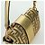 Borsa a spalla mini secchiello in pelle FENDI FENDACE oro Auth ARZ750SM D'oro - vista 6