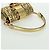 Borsa a spalla mini secchiello in pelle FENDI FENDACE oro Auth ARZ750SM D'oro - vista 7