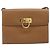 Borsa a Spalla Gancini in Pelle Marrone Oro Salvatore Ferragamo Auth gh1940 D'oro - vista 13