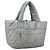 CHANEL Borsa a Mano Cococoon in Nylon Argento CC Auth bs34163