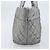 CHANEL Borsa a Mano Cococoon in Nylon Argento CC Auth bs34163 - vista 4