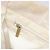 CHANEL Nova Bolsa Tote de Viagem Nylon Bege Ouro CC Auth ti3788 Dourado - vista 20