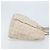 CHANEL Nova Bolsa Tote de Viagem Nylon Bege Ouro CC Auth ti3788 Dourado - vista 3