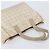 CHANEL Nova Bolsa Tote de Viagem Nylon Bege Ouro CC Auth ti3788 Dourado - vista 6