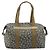 Saint Laurent Borsa Tote in PVC Canvas Grigio Auth bs34002 Marrone - vista 2