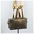 Saint Laurent Borsa Tote in PVC Canvas Grigio Auth bs34002 Marrone - vista 21