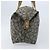 Saint Laurent Borsa Tote in PVC Canvas Grigio Auth bs34002 Marrone - vista 4