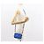 Borsa a Spalla PRADA Nylon Blu Oro Auth 150608A D'oro - vista 22