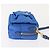 Borsa a Spalla PRADA Nylon Blu Oro Auth 150608A D'oro - vista 3
