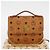 Borsa a Spalla MCM Logogram Vicetos in Pelle PVC Marrone Oro Auth 152173A D'oro - vista 12