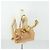 Borsa Tote Miu Miu in pelle beige dorato Auth yk19778A - vista 24