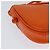 Céline Bolsa de Ombro Triangular de Couro Laranja Auth MY058M - vista 16