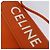 Céline Bolsa de Ombro Triangular de Couro Laranja Auth MY058M - vista 18