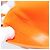 Céline Bolsa de Ombro Triangular de Couro Laranja Auth MY058M - vista 21