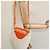 Céline Bolsa de Ombro Triangular de Couro Laranja Auth MY058M - vista 22