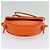 Céline Bolsa de Ombro Triangular de Couro Laranja Auth MY058M - vista 5