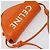 Céline Bolsa de Ombro Triangular de Couro Laranja Auth MY058M - vista 6
