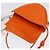 Céline Bolsa de Ombro Triangular de Couro Laranja Auth MY058M - vista 9