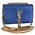 SAINT LAURENT Borsa a Spalla Chain Kate in Pelle Blu Oro Auth 163093SAV D'oro