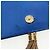 SAINT LAURENT Borsa a Spalla Chain Kate in Pelle Blu Oro Auth 163093SAV D'oro - vista 10
