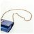 SAINT LAURENT Borsa a Spalla Chain Kate in Pelle Blu Oro Auth 163093SAV D'oro - vista 14