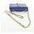 SAINT LAURENT Borsa a Spalla Chain Kate in Pelle Blu Oro Auth 163093SAV D'oro - vista 7