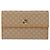 Céline CELINE Macadam Canvas Lange Brieftasche PVC Beige Gold Auth 164073V Golden - Ansicht 13