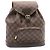 LOUIS VUITTON Zaino Montsouris MM Damier Ebene N51143 LV Auth 26498SAM
