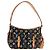 LOUIS VUITTON Bolsa de Mão Lodge PM Monograma Multicolorido Preto M40054 LV Auth 130195SV