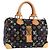 LOUIS VUITTON Handtasche Speedy 30 Monogram Multicolor Schwarz M92642 Auth 128856SAV