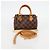 LOUIS VUITTON Mini Speedy Borsa a Mano Damier Ebene SPO N41536 LV Auth 131209SV - vista 12