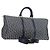 Borsa Boston in tela Trotter Christian Dior blu navy oro Auth 129964SAV