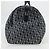 Borsa Boston in tela Trotter Christian Dior blu navy oro Auth 129964SAV - vista 3