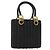 Gancini Handtasche aus Rattan in Schwarz und Gold Salvatore Ferragamo Auth 138876V Golden