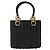 Gancini Handtasche aus Rattan in Schwarz und Gold Salvatore Ferragamo Auth 138876V Golden - Ansicht 13