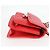 CHANEL Borsa a Spalla Matelassé in Pelle Rossa con Catena Argento CC Auth 138980M Rosso - vista 4
