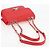 CHANEL Borsa a Spalla Matelassé in Pelle Rossa con Catena Argento CC Auth 138980M Rosso - vista 7