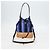 Borsa a mano in rattan PRADA in tela 2way blu oro 1BH115 Auth 138994SM D'oro - vista 12