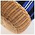 Borsa a mano in rattan PRADA in tela 2way blu oro 1BH115 Auth 138994SM D'oro - vista 16