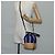 Borsa a mano in rattan PRADA in tela 2way blu oro 1BH115 Auth 138994SM D'oro - vista 24