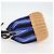 Borsa a mano in rattan PRADA in tela 2way blu oro 1BH115 Auth 138994SM D'oro - vista 3