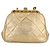 Borsa a Spalla CHANEL in Pelle di Agnello, Tonalità Oro, CC Auth 135116SM - vista 13