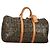 LOUIS VUITTON Monogram Graffiti Keepall 50 Borsa Boston Khaki M92196 Auth fm4841SAV Cachi