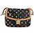 LOUIS VUITTON Bolsa de Ombro Sologne Monograma Multicolorido Preto M92639 Auth 138075SAV - vista 13