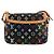 LOUIS VUITTON Bolsa de Ombro Sologne Monograma Multicolorido Preto M92639 Auth 138075SAV - vista 2